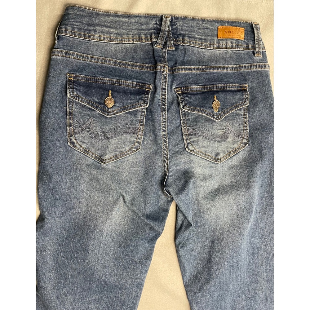 Angels Forever Young Everflex Curvy Skinny Jeans Medium Wash Blue Size 6/28 - Picture 6 of 11